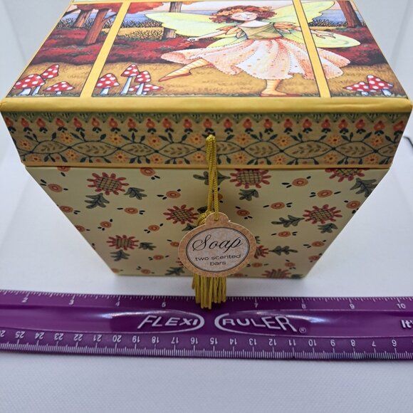 VTG Mary Engelbreit AUTUMN WISH Lavender Soap Box 2 Sealed Bars Fall Fairy Decor - Picture 11 of 12